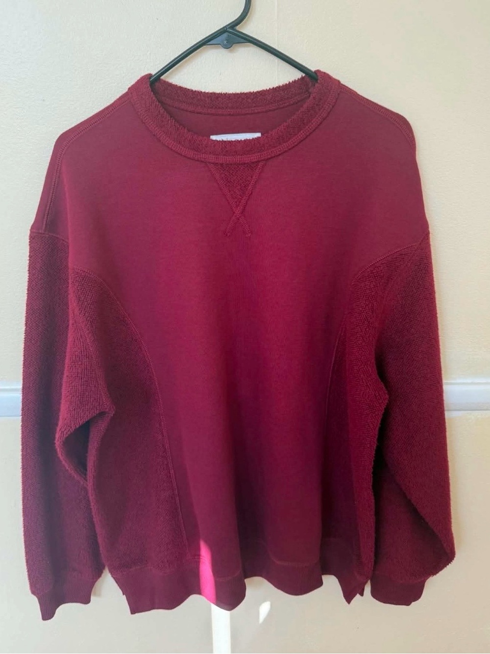 Aerie Burgundy Crewneck Sweatshirt